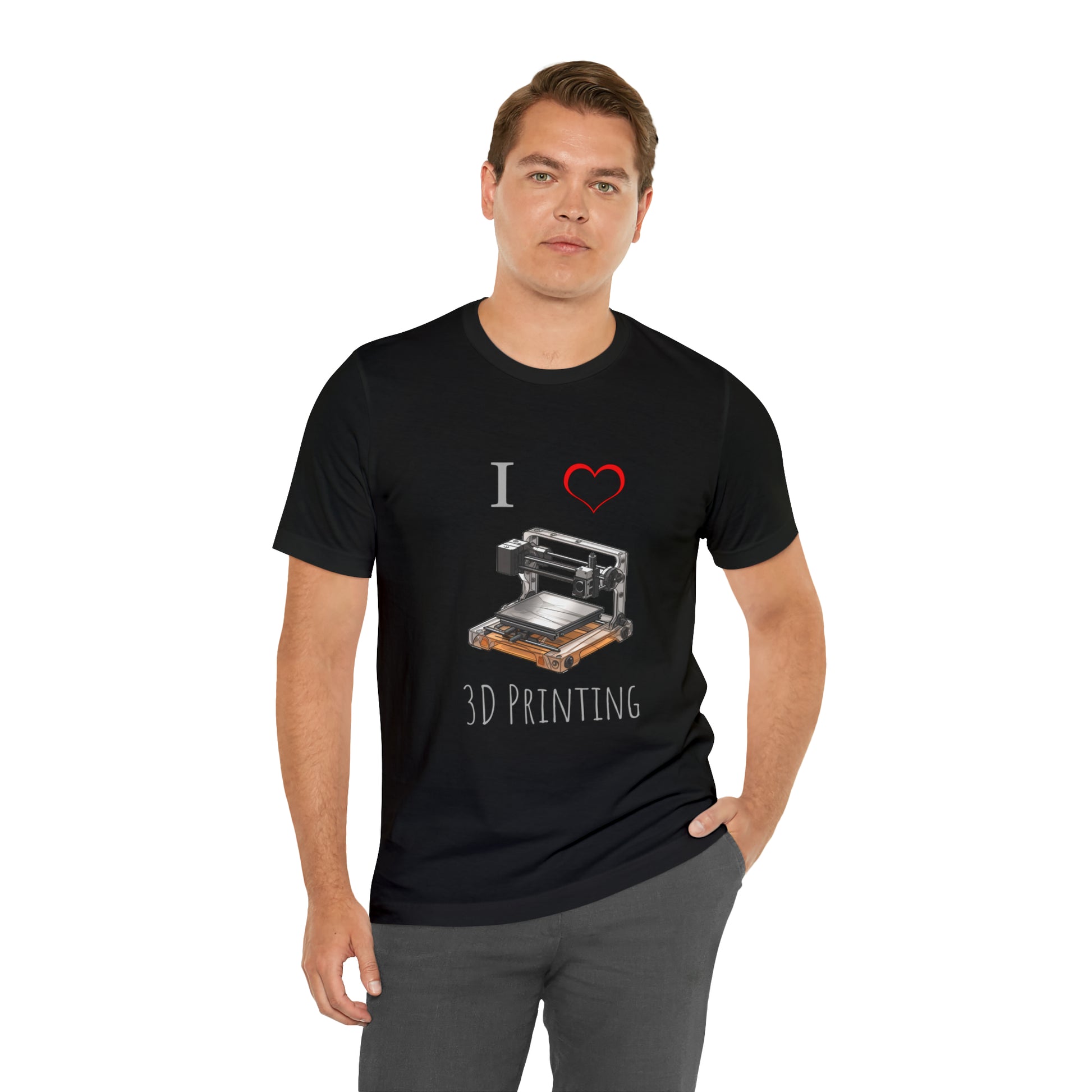 I love 3d Printing Tee Shirt - Tech Lover 3D printing fan Tee Shirt | 3D Printer lover Tee Shirt | Engineer lover tee shirt - CrazyTomTShirts