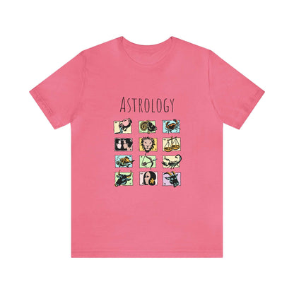 Astrology Tee Shirt | Horoscope Inspired Art Tee Shirt | Space Astrology tee Shirt | Zodiac Signs Tee Shirt - CrazyTomTShirts