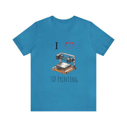 I love 3d Printing Tee Shirt - Tech Lover 3D printing fan Tee Shirt | 3D Printer lover Tee Shirt | Engineer lover tee shirt - CrazyTomTShirts