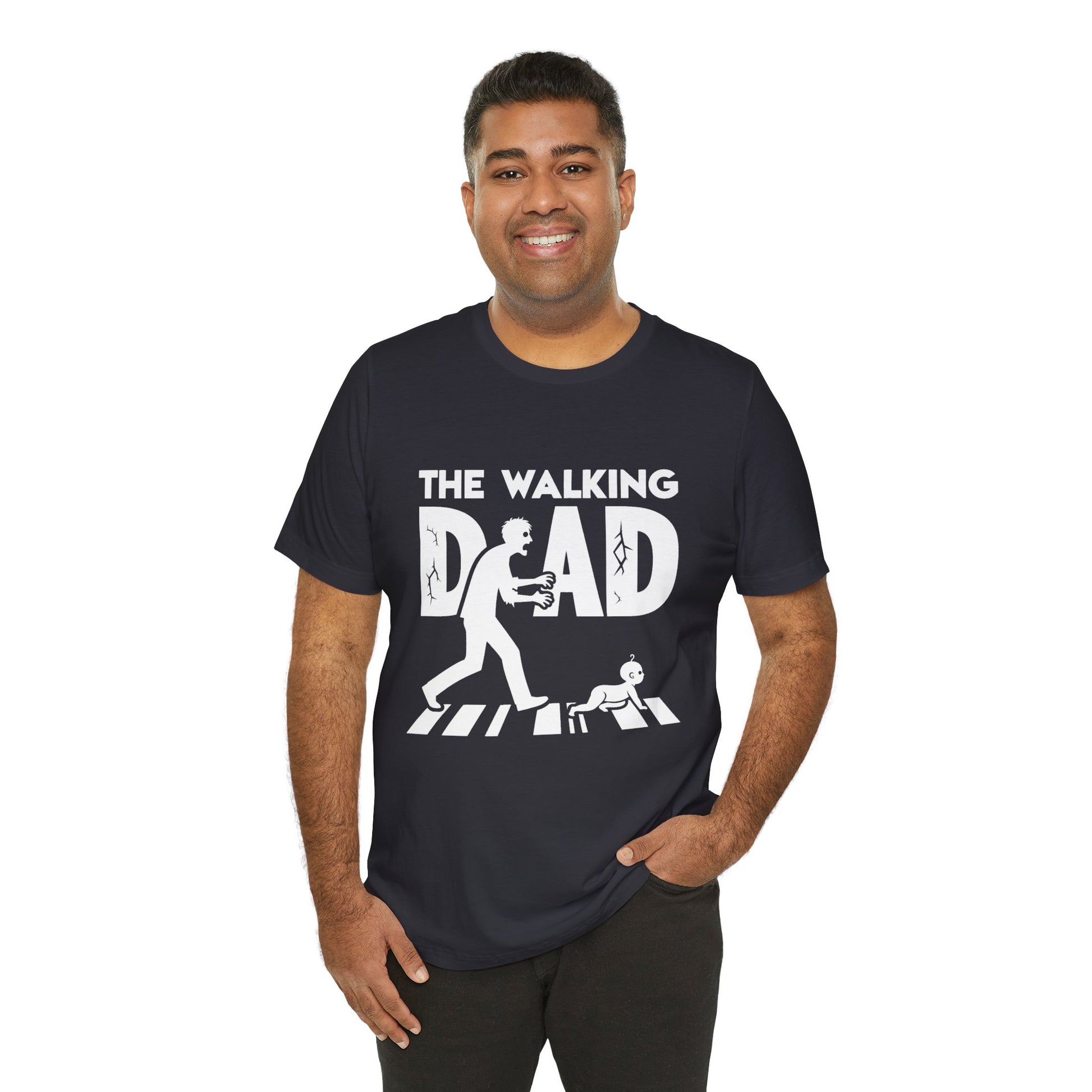 The Walking DAD |  Funny Unisex Short Sleeve Tee | Funny Movie TV Show Shirt | DAD Shirt | The walking dead fanmade t-shirt - CrazyTomTShirts