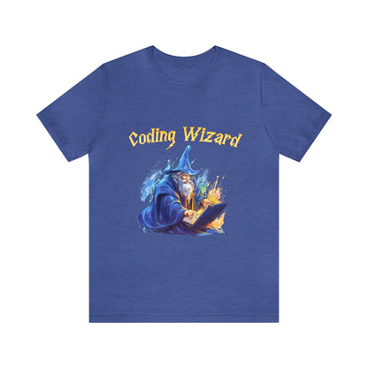 Coding Wizard Tee | Funny Techy Wizard Tee Shirt | Programmer Tee shirt | Software Developer Technology Tee Shirt | Unisex Short Sleeve Tee - CrazyTomTShirts
