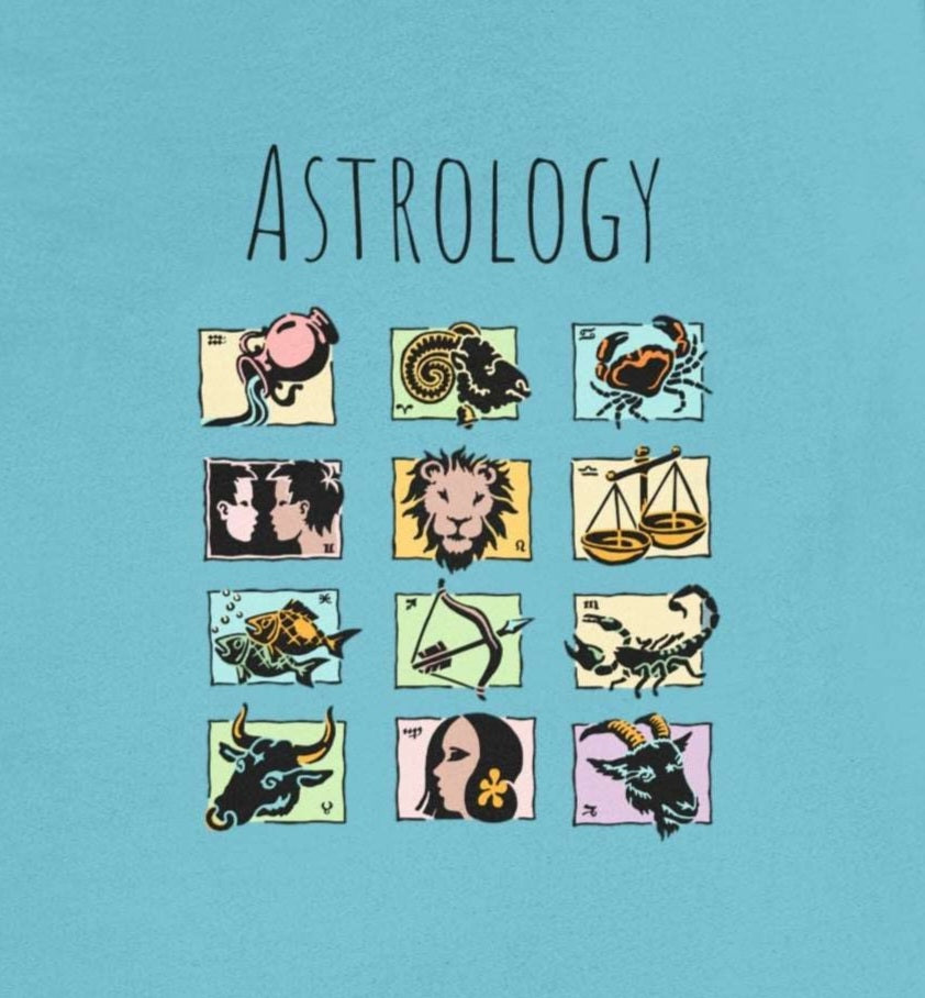 Astrology Tee Shirt | Horoscope Inspired Art Tee Shirt | Space Astrology tee Shirt | Zodiac Signs Tee Shirt - CrazyTomTShirts