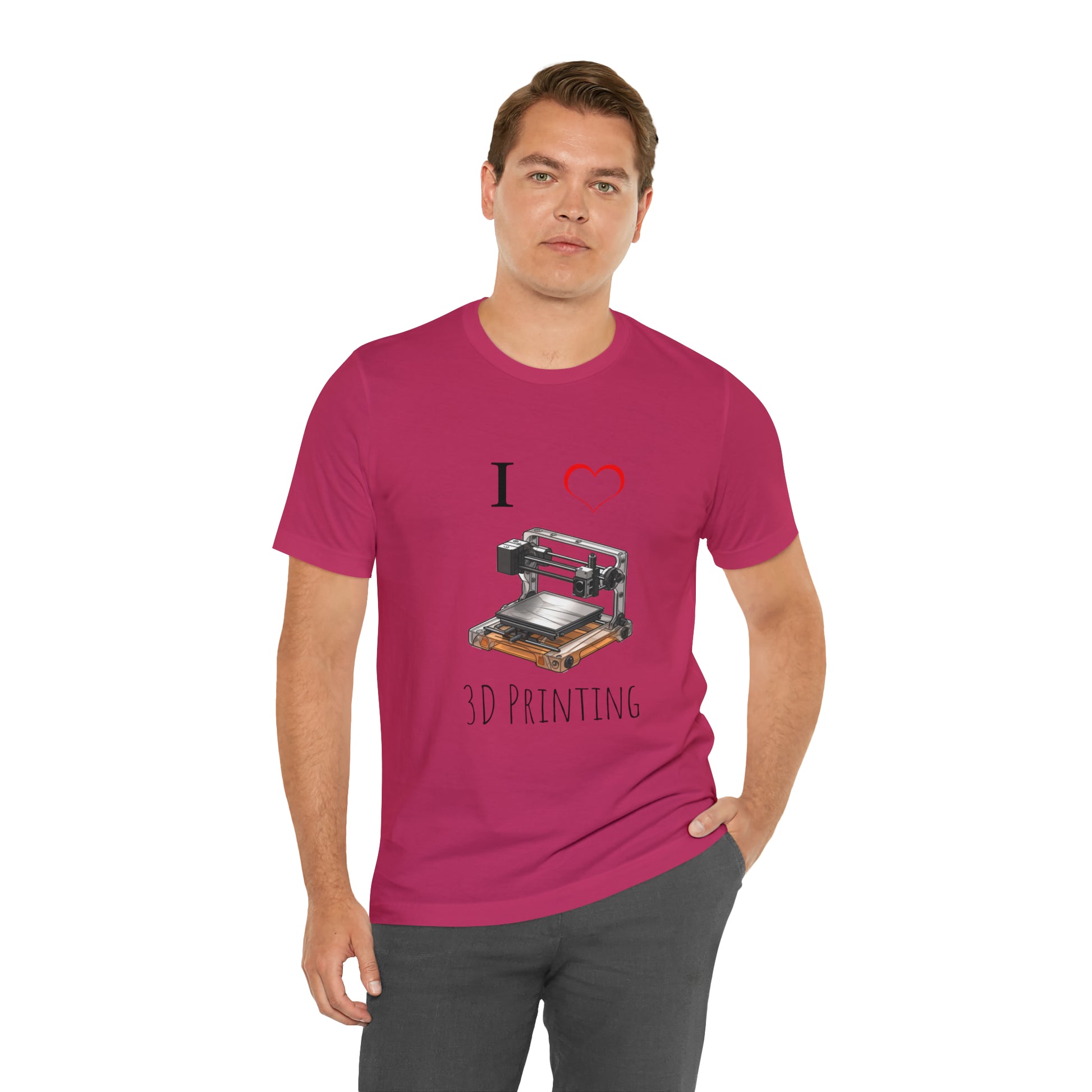 I love 3d Printing Tee Shirt - Tech Lover 3D printing fan Tee Shirt | 3D Printer lover Tee Shirt | Engineer lover tee shirt - CrazyTomTShirts