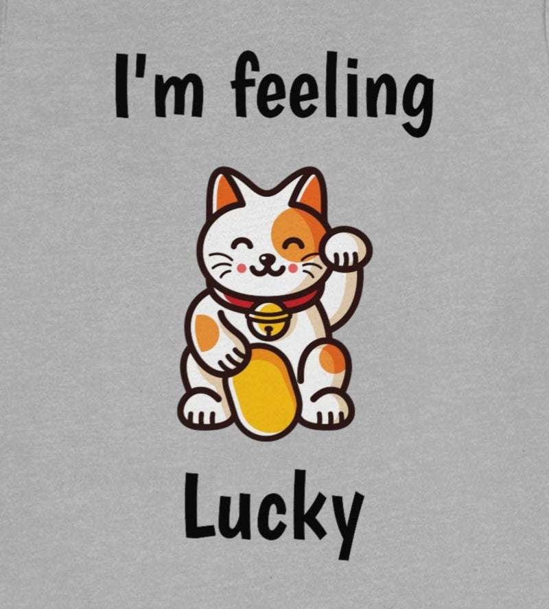 I'm feeling lucky - Fun cat designed - Unisex Short Sleeve Tee - CrazyTomTShirts