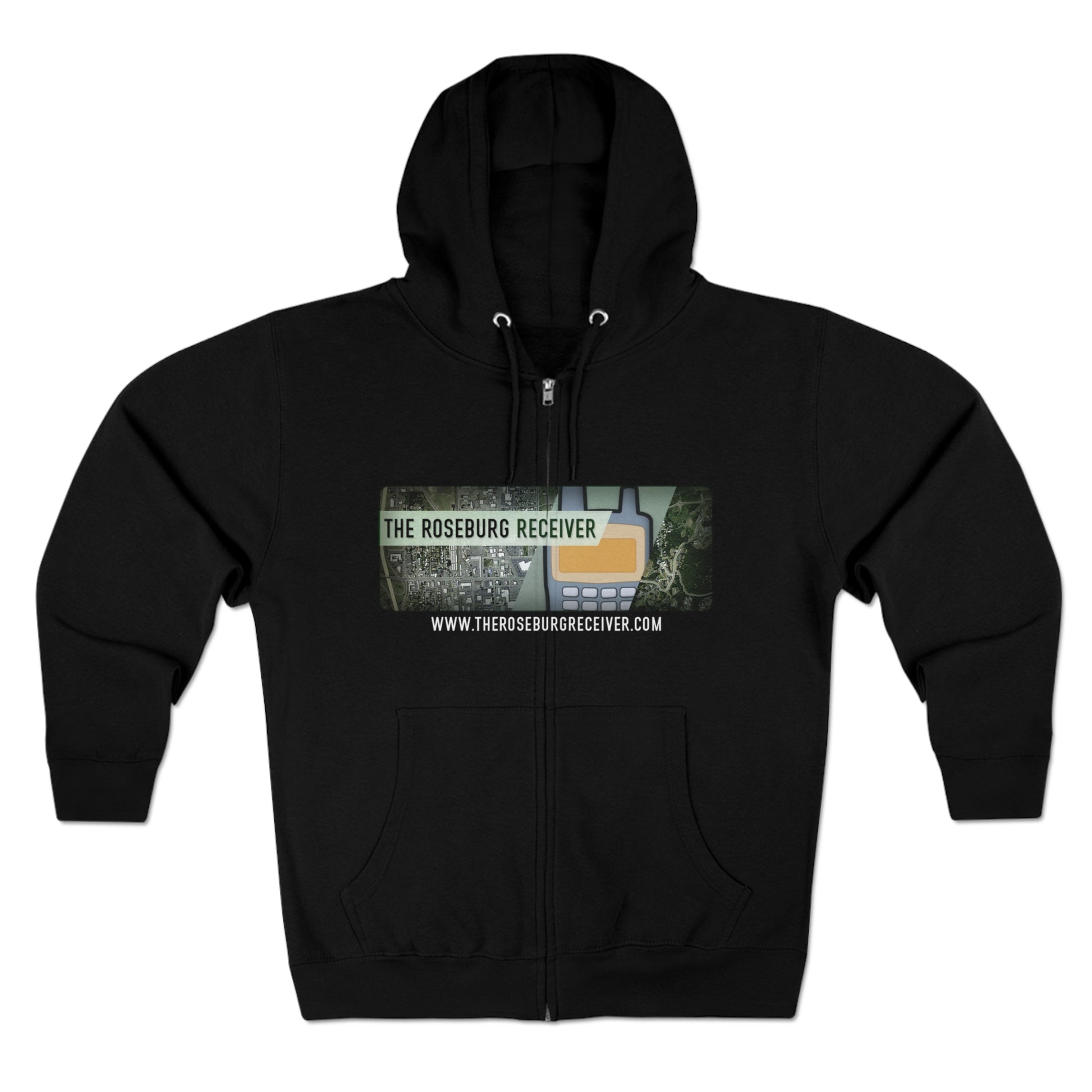 Roseburg receiver Hoodie | Unisex Premium Full Zip Hoodie - CrazyTomTShirts