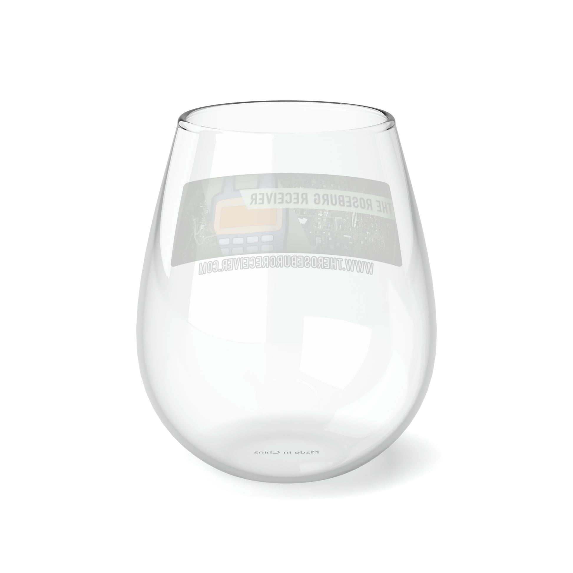 The Roseburg Receiver - Stemless Wine Glass, 11.75oz - CrazyTomTShirts