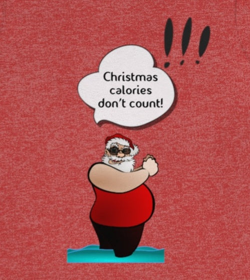 Christmas calories don't count! - Funny Unisex Short Sleeve Tee