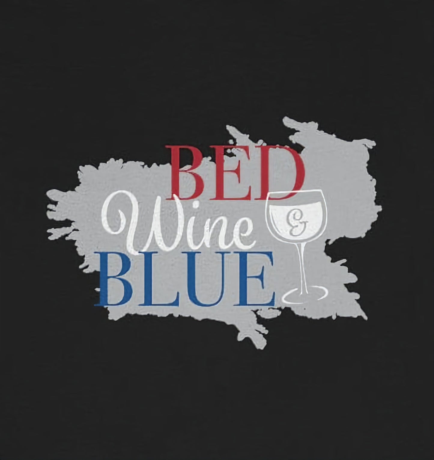 Bed wine blue - Funny Holiday - Unisex Short Sleeve Tee - CrazyTomTShirts