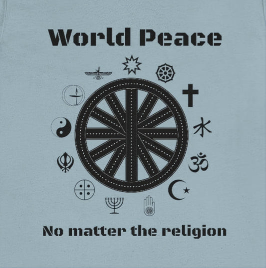 World peace no matter the religion - Unisex Short Sleeve Tee