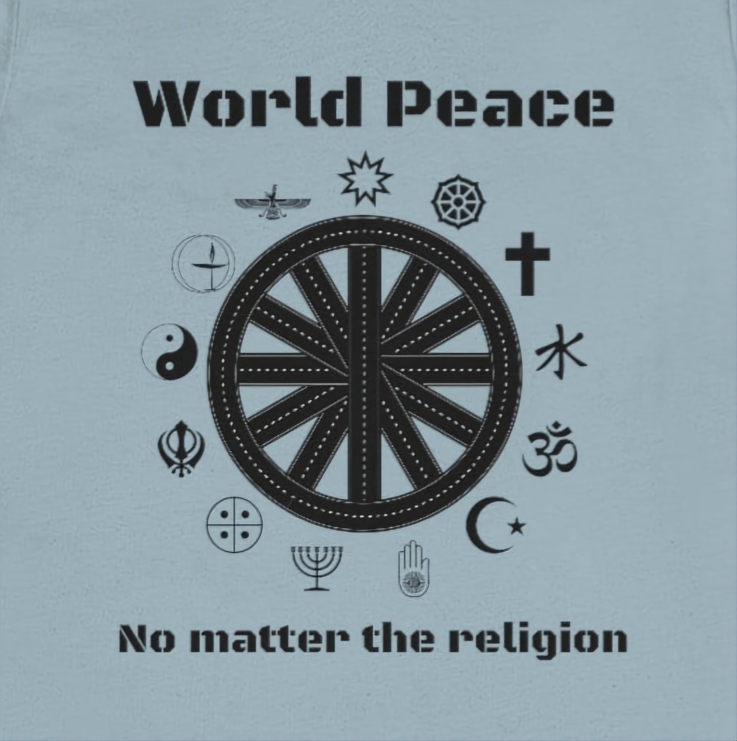 World peace no matter the religion - Unisex Short Sleeve Tee