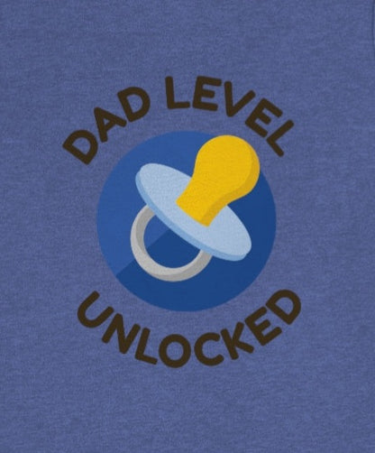 Dad level unlocked - Funny Unisex Short Sleeve Tee - CrazyTomTShirts