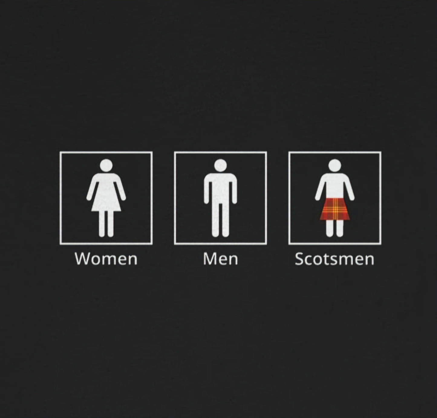 Women, Men, Scotsmen - Funny Unisex Short Sleeve Tee - CrazyTomTShirts