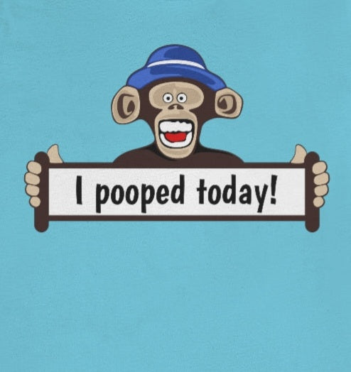I pooped Today! - Funny Monkey - Unisex Short Sleeve Tee