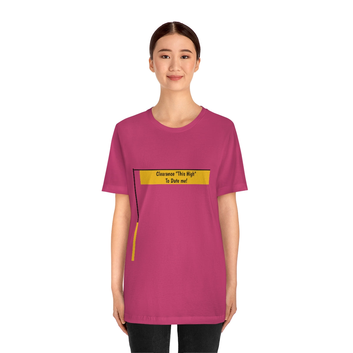 Funny - Clearance Must be "This High" to Date me - Unisex Short Sleeve Tee