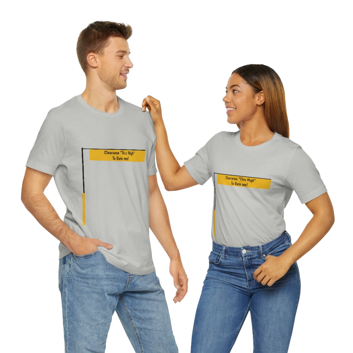 Funny - Clearance Must be "This High" to Date me - Unisex Short Sleeve Tee