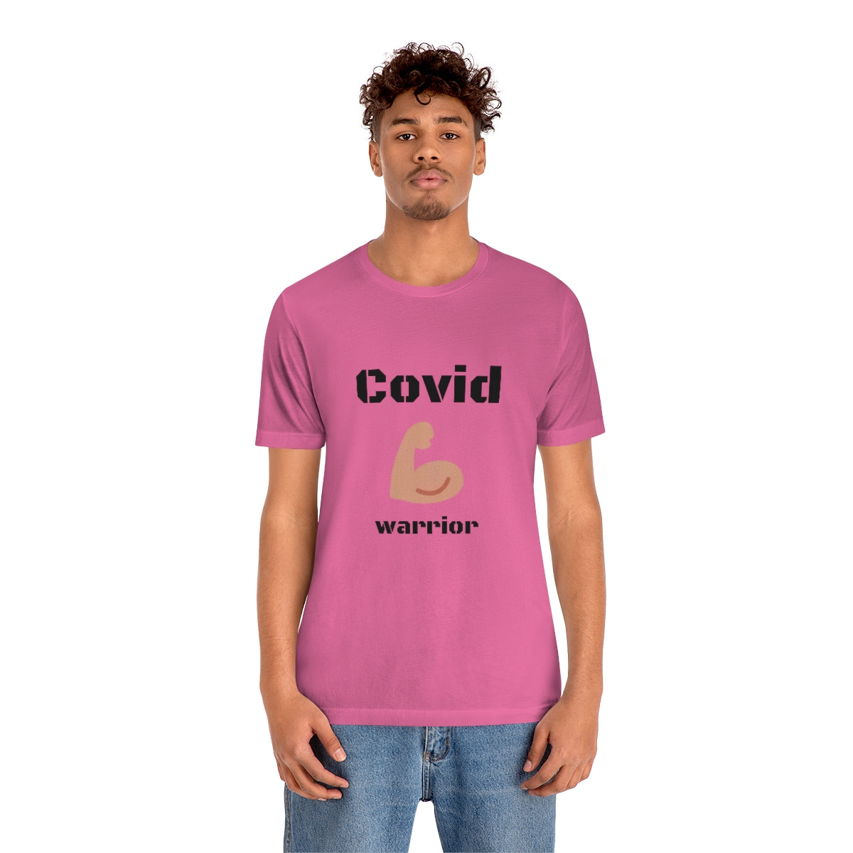 Covid Warrior - Designed - Unisex Short Sleeve Tee - CrazyTomTShirts