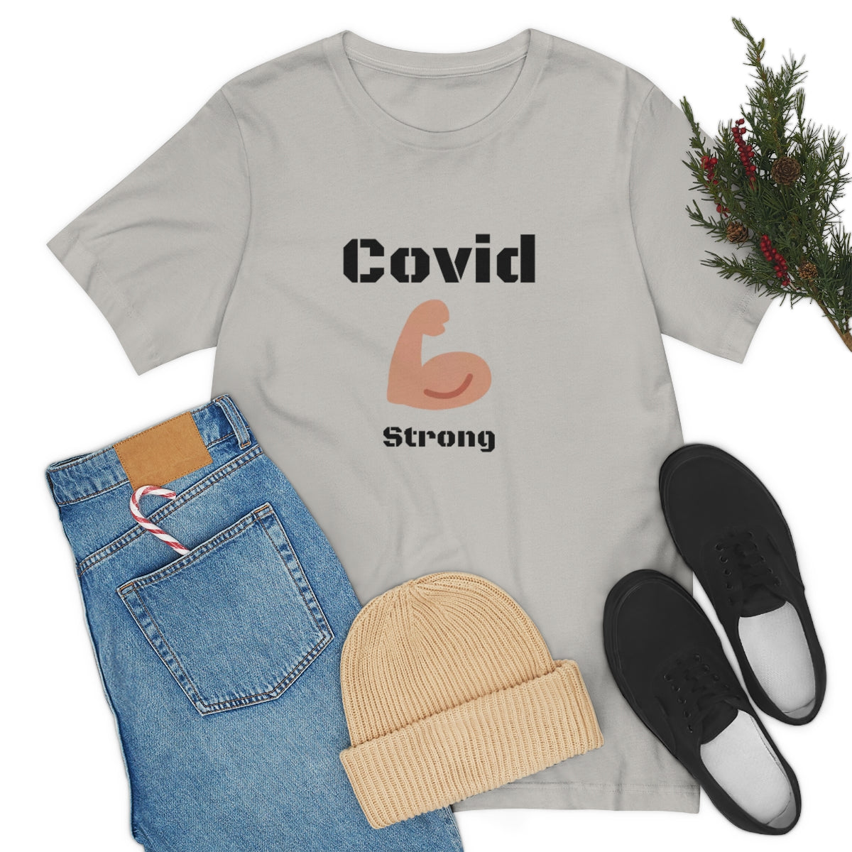 Covid Strong - Designed - Unisex Short Sleeve Tee.