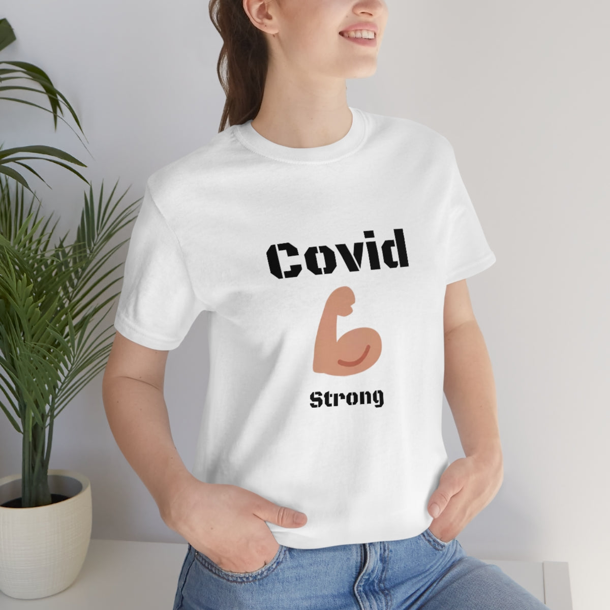 Covid Strong - Designed - Unisex Short Sleeve Tee.