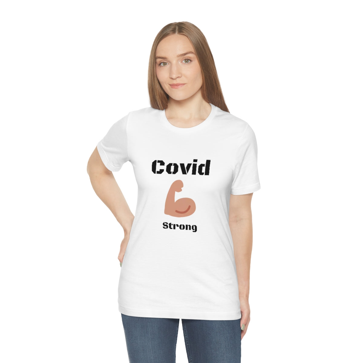 Covid Strong - Designed - Unisex Short Sleeve Tee.