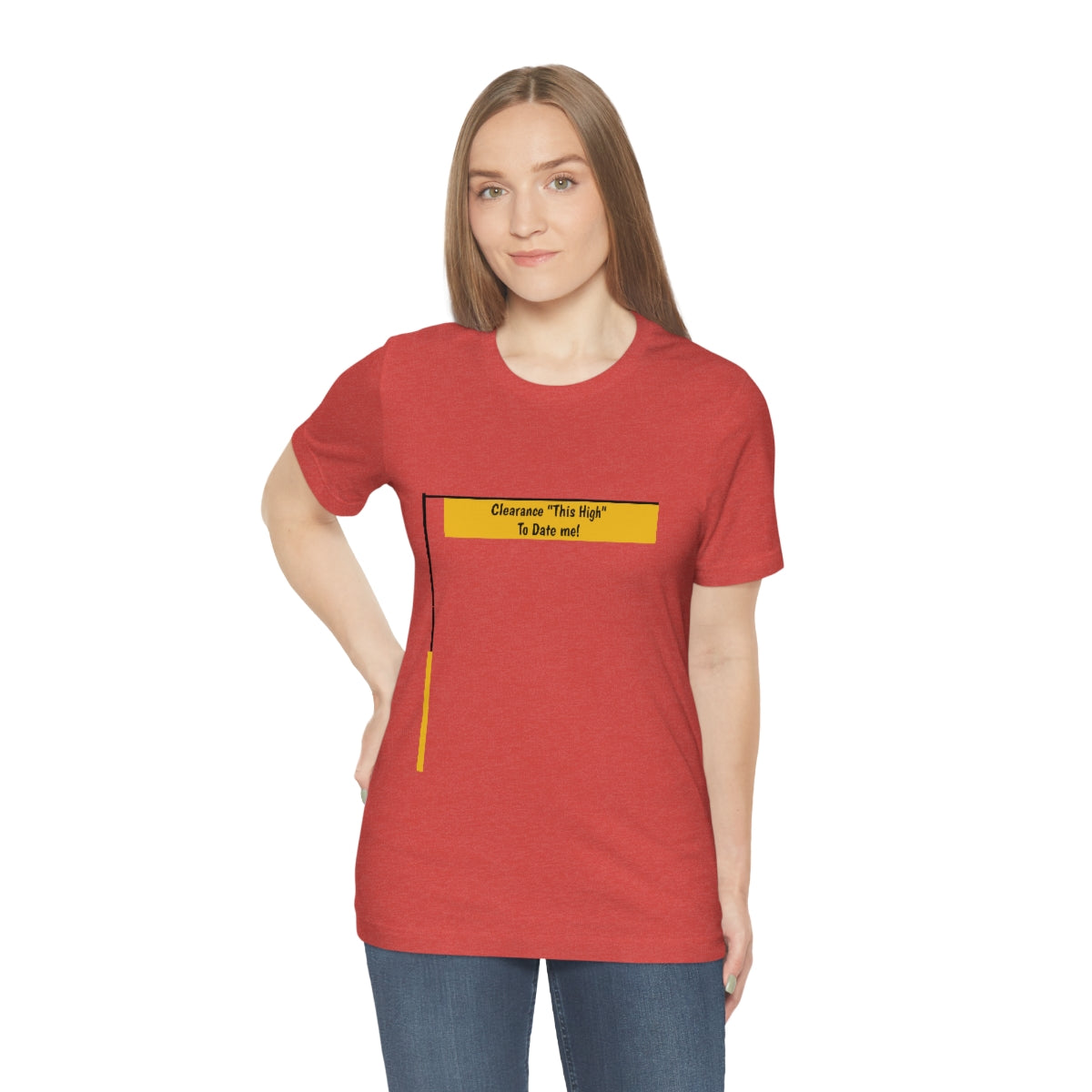 Funny - Clearance Must be "This High" to Date me - Unisex Short Sleeve Tee