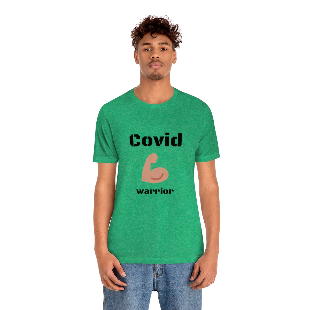 Covid Warrior - Designed - Unisex Short Sleeve Tee - CrazyTomTShirts