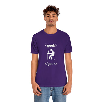 Geek code - Funny Tech - Unisex Short Sleeve Tee