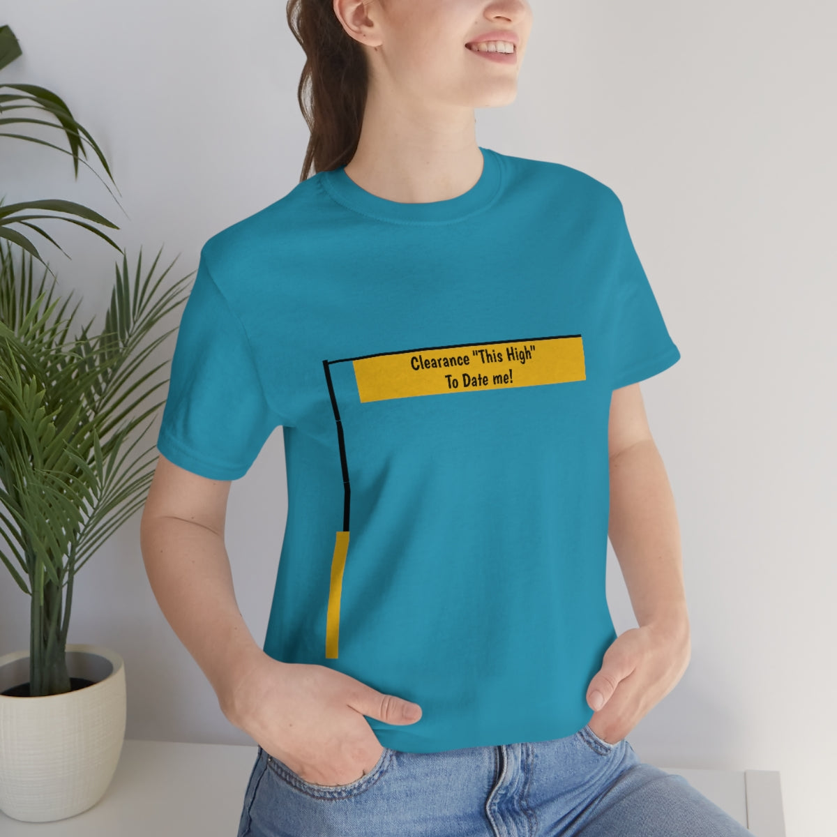 Funny - Clearance Must be "This High" to Date me - Unisex Short Sleeve Tee