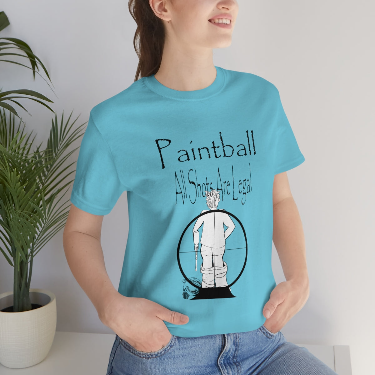 Paintball - All shots are legal - Funny Unisex Short Sleeve Tee