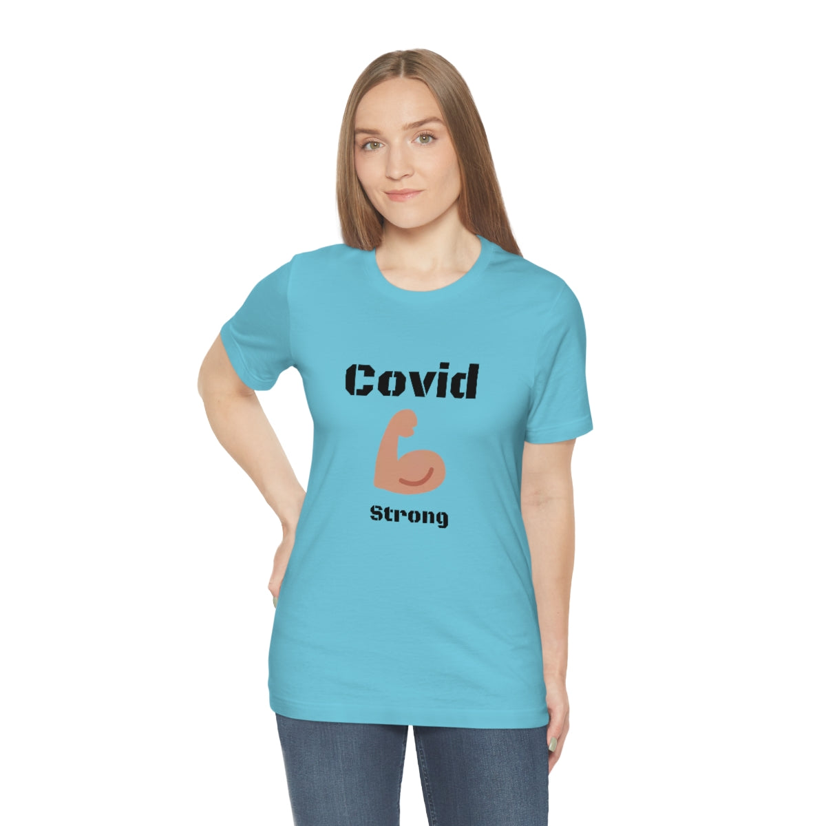 Covid Strong - Designed - Unisex Short Sleeve Tee.