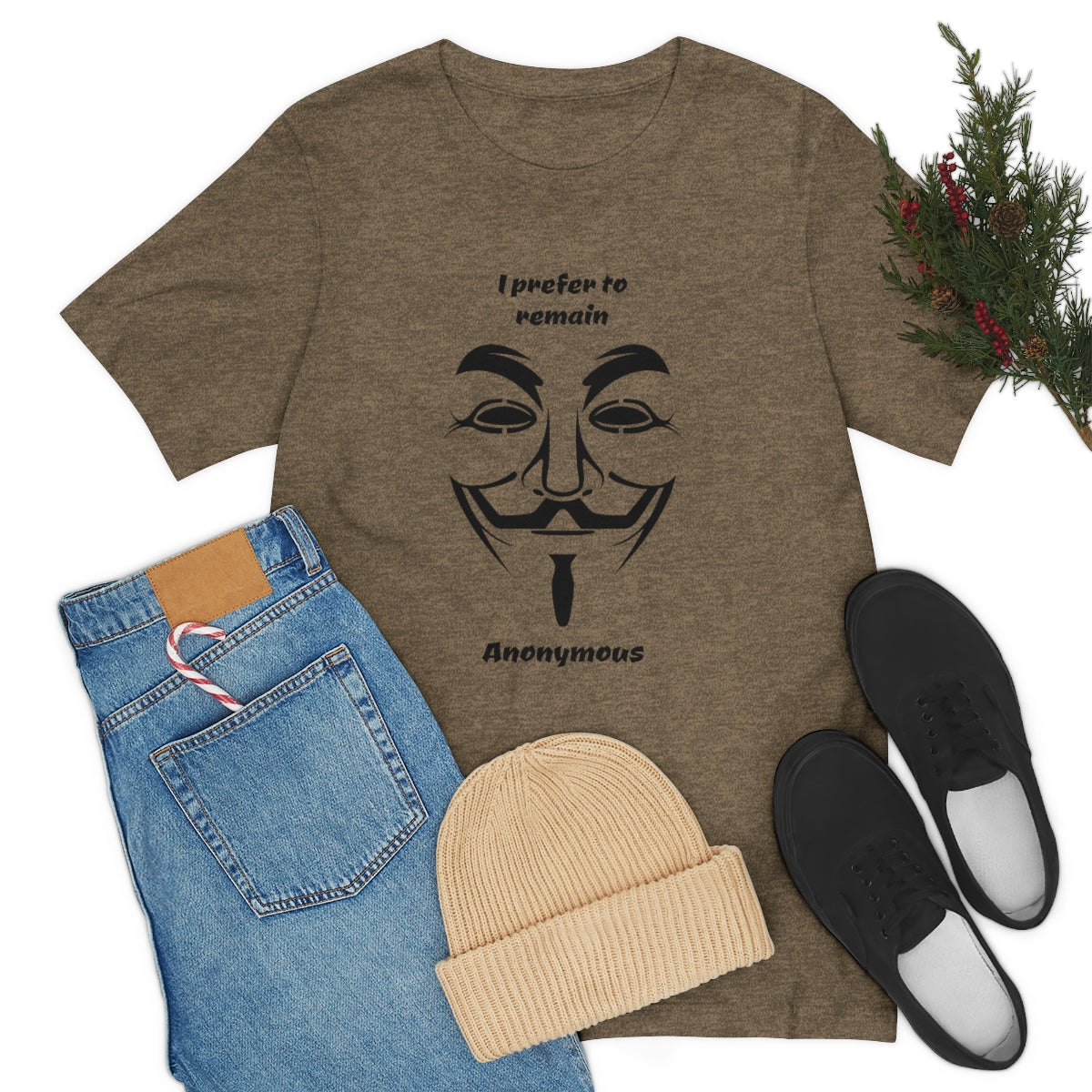 I prefer to remain Anonymous - Funny Unisex Short Sleeve Tee