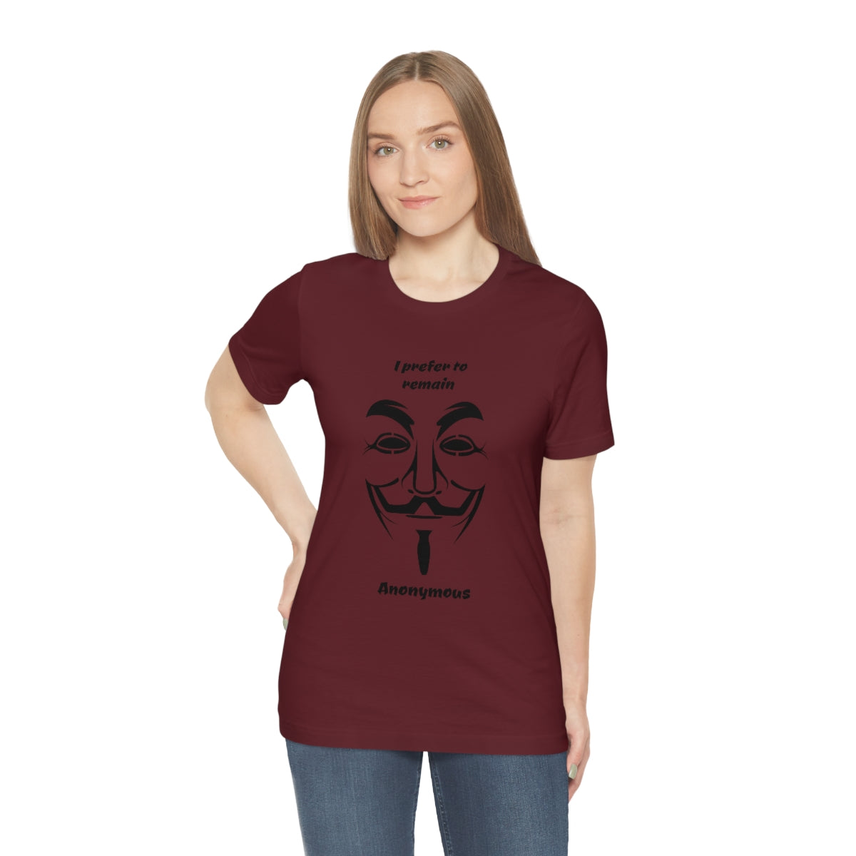 I prefer to remain Anonymous - Funny Unisex Short Sleeve Tee