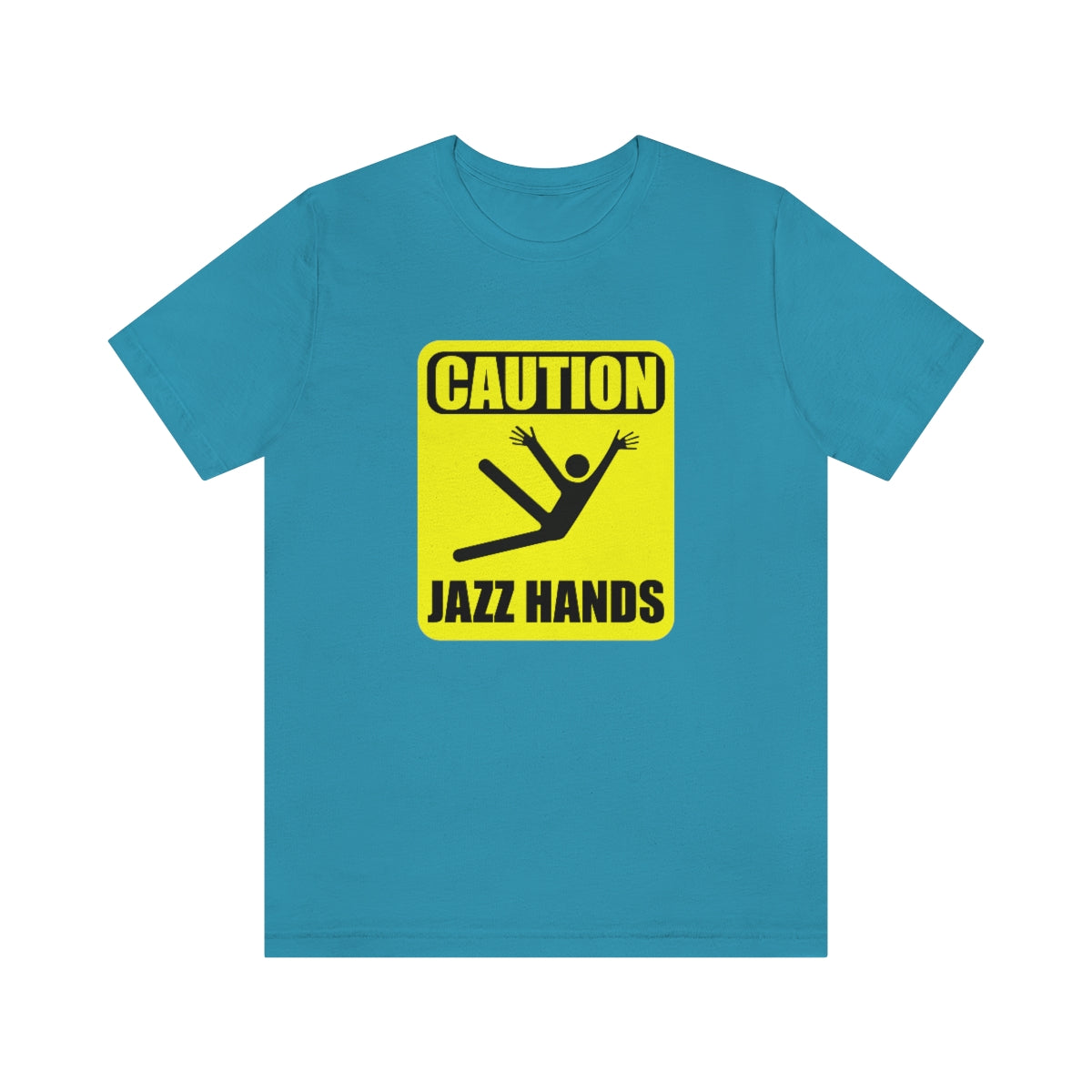 Caution Jazz hands - Funny - Unisex Short Sleeve Tee