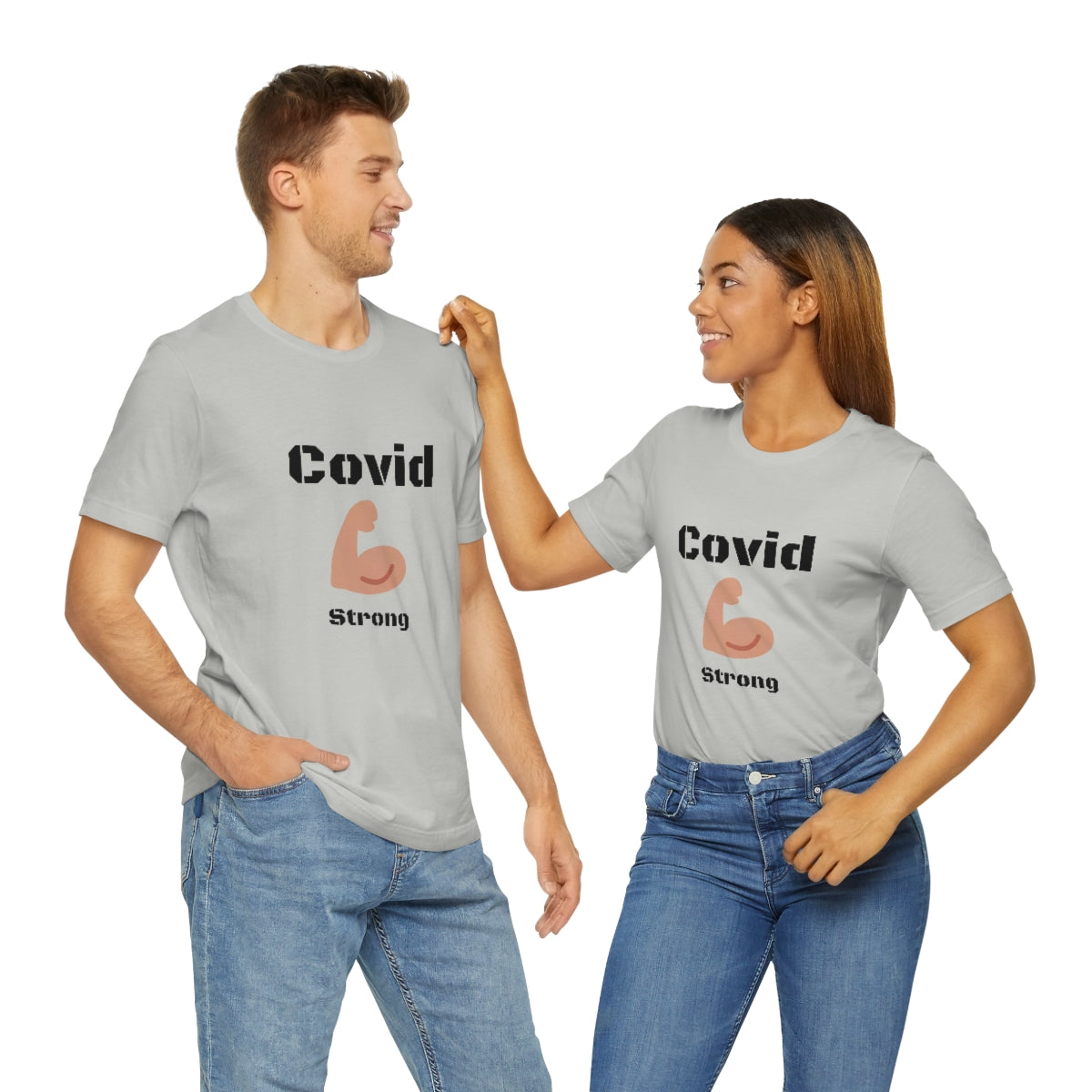 Covid Strong - Designed - Unisex Short Sleeve Tee.