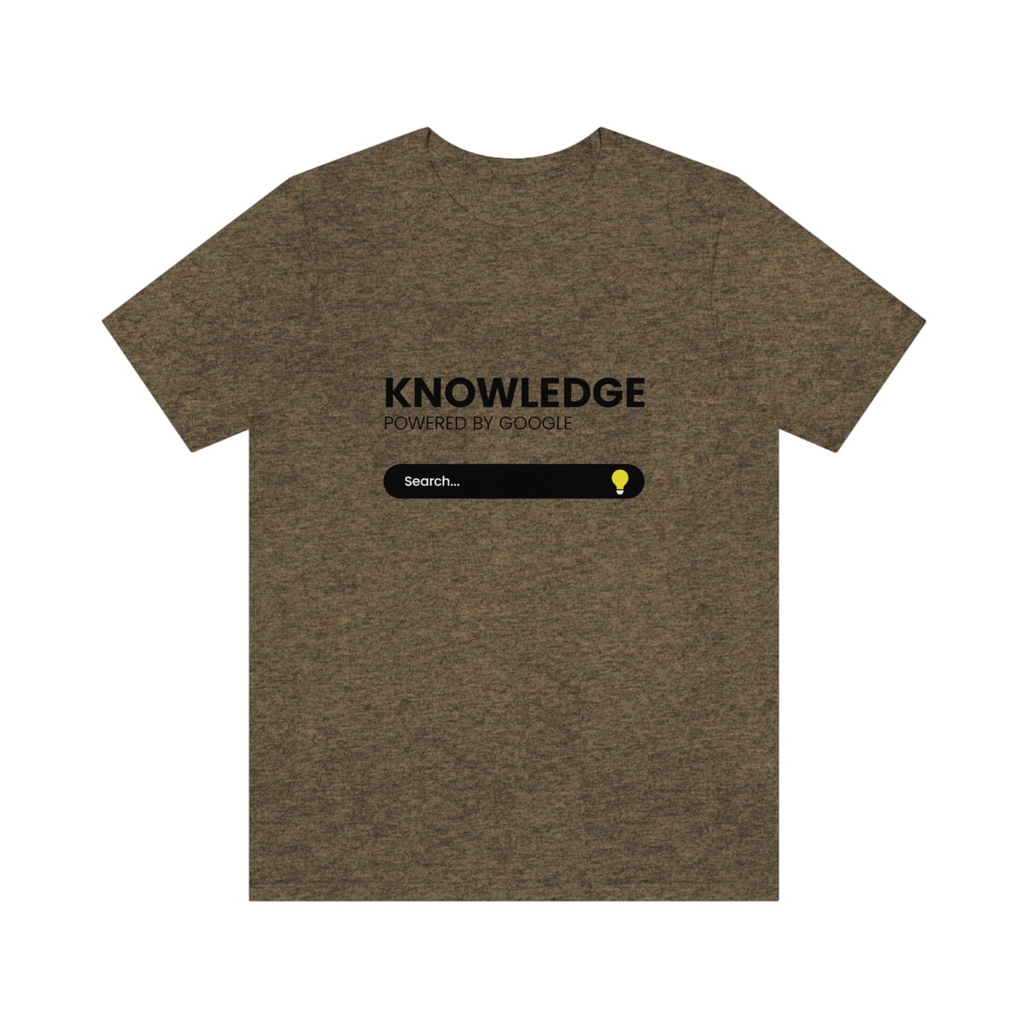 Knowledge, powered by Google - Funny Tech - Unisex Short Sleeve Tee - CrazyTomTShirts