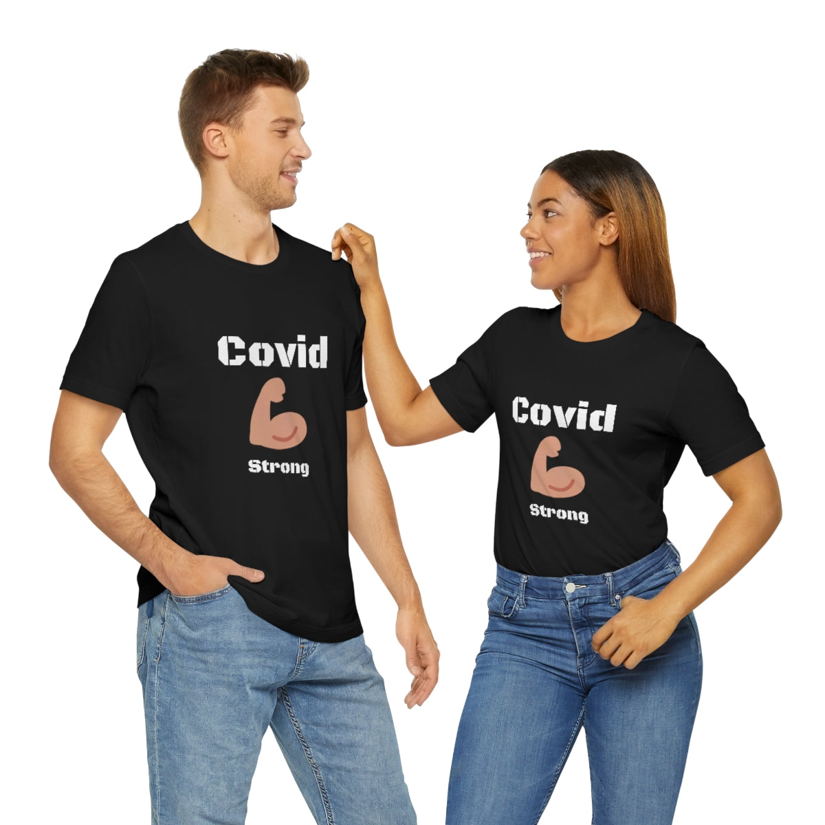 Covid Strong - Designed - Unisex Short Sleeve Tee.