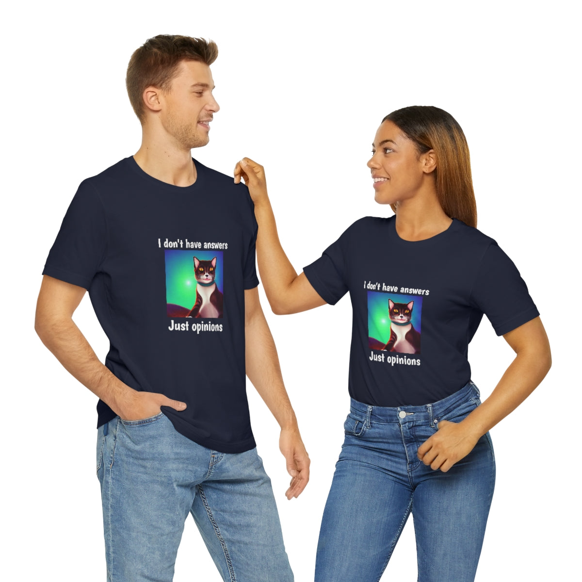 Funny - I don't have answers just opinions - Unisex Short Sleeve Tee