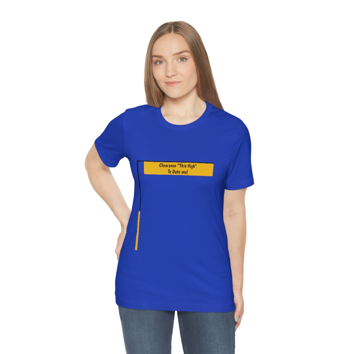 Funny - Clearance Must be "This High" to Date me - Unisex Short Sleeve Tee