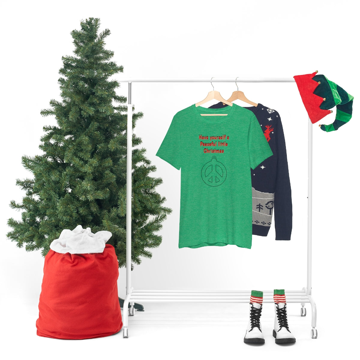 Have yourself a peaceful little Christmas - Unisex Jersey Short Sleeve Tee