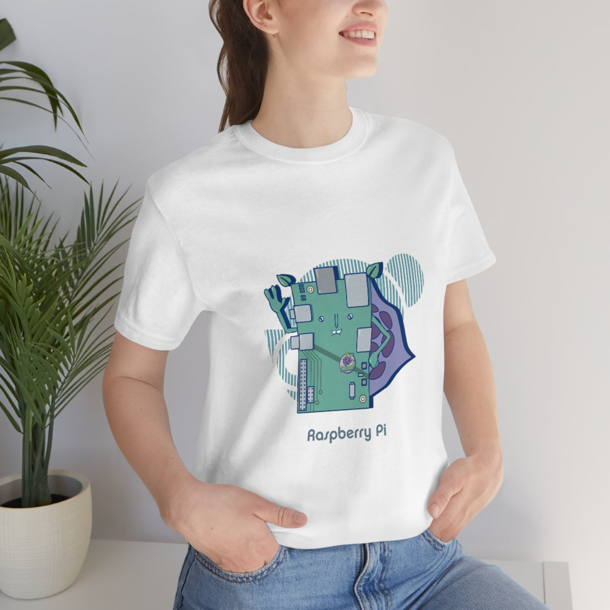 Raspberry pi - Funny Tech - Unisex Short Sleeve Tee