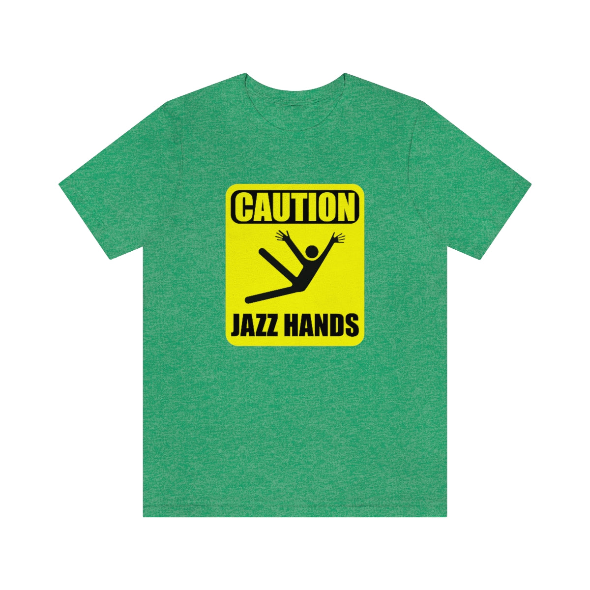 Caution Jazz hands - Funny - Unisex Short Sleeve Tee