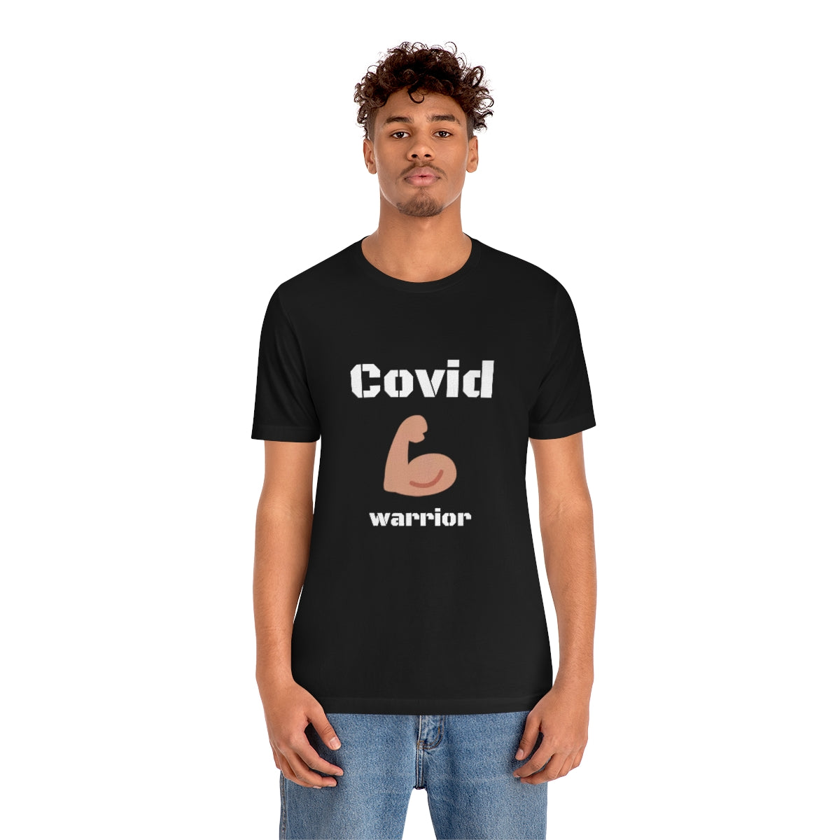 Covid Warrior - Designed - Unisex Short Sleeve Tee - CrazyTomTShirts