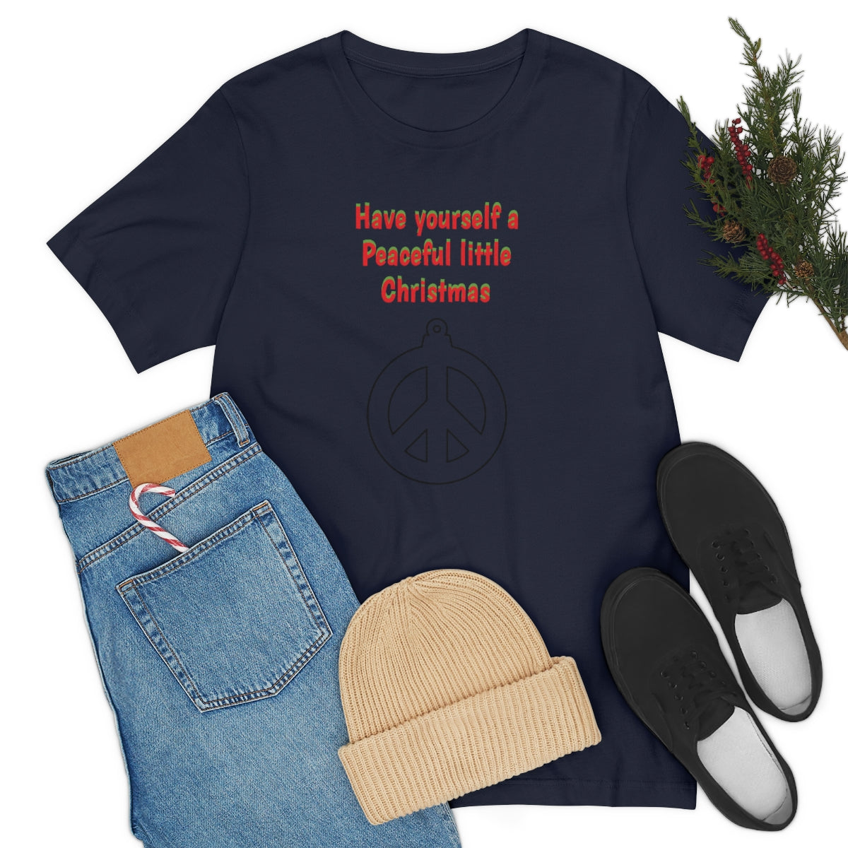 Have yourself a peaceful little Christmas - Unisex Jersey Short Sleeve Tee