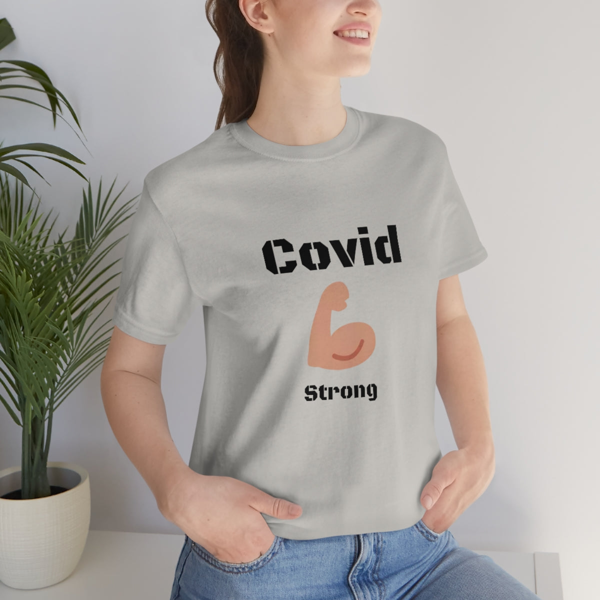 Covid Strong - Designed - Unisex Short Sleeve Tee.