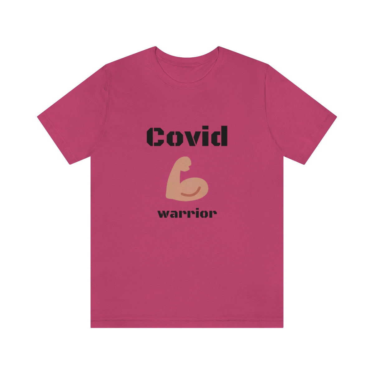 Covid Warrior - Designed - Unisex Short Sleeve Tee - CrazyTomTShirts