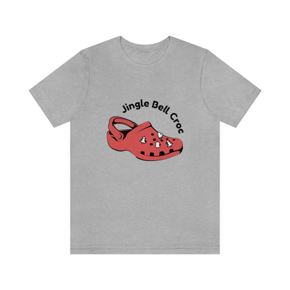 Jingle bell croc - Funny Christmas - Unisex Short Sleeve Tee - CrazyTomTShirts