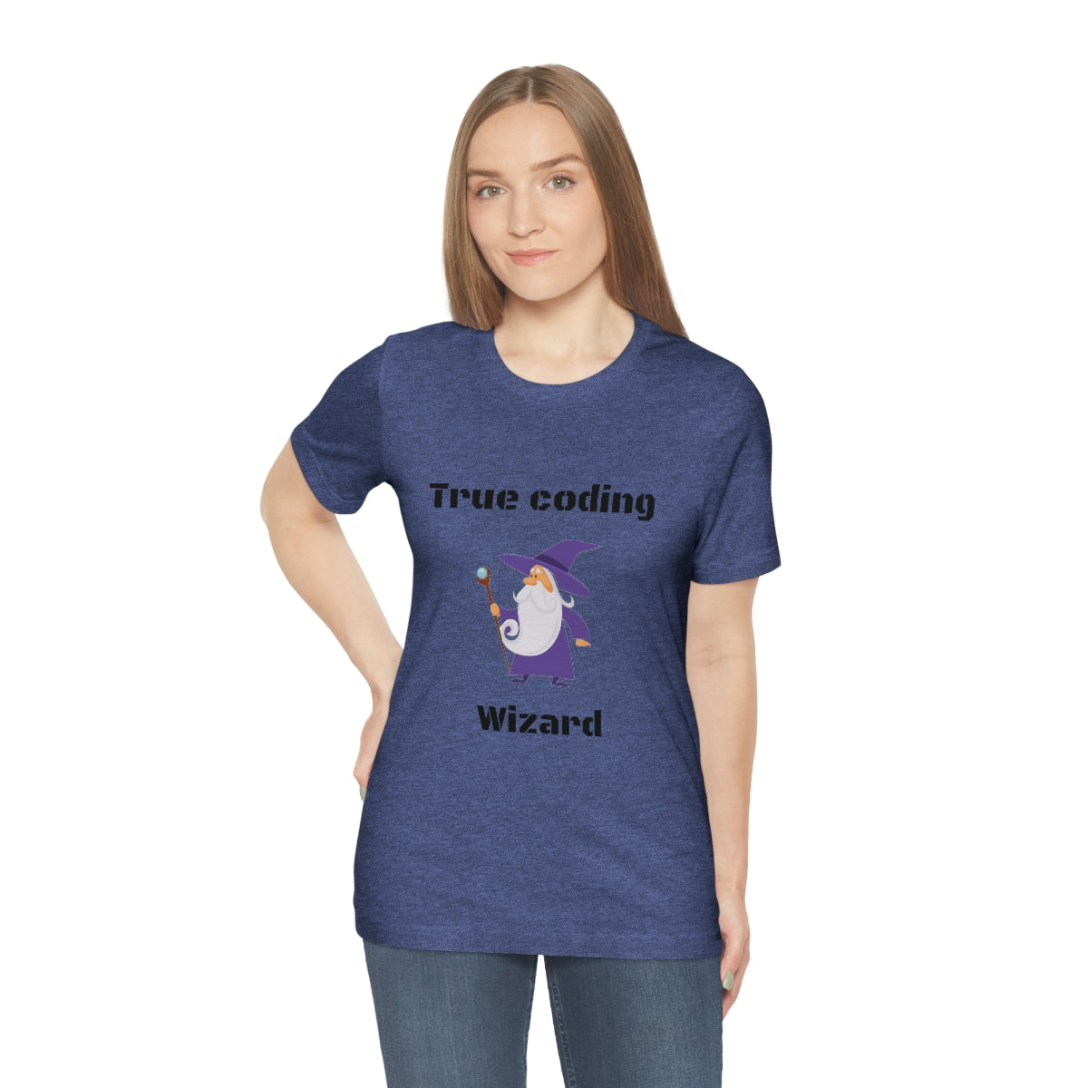 True coding Wizard - Funny Tech - Unisex Short Sleeve Tee