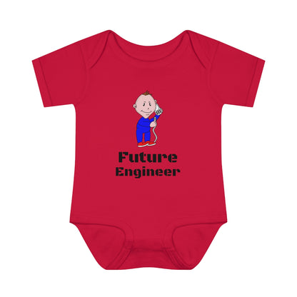 Future Engineer - Infant Baby Rib Bodysuit - CrazyTomTShirts