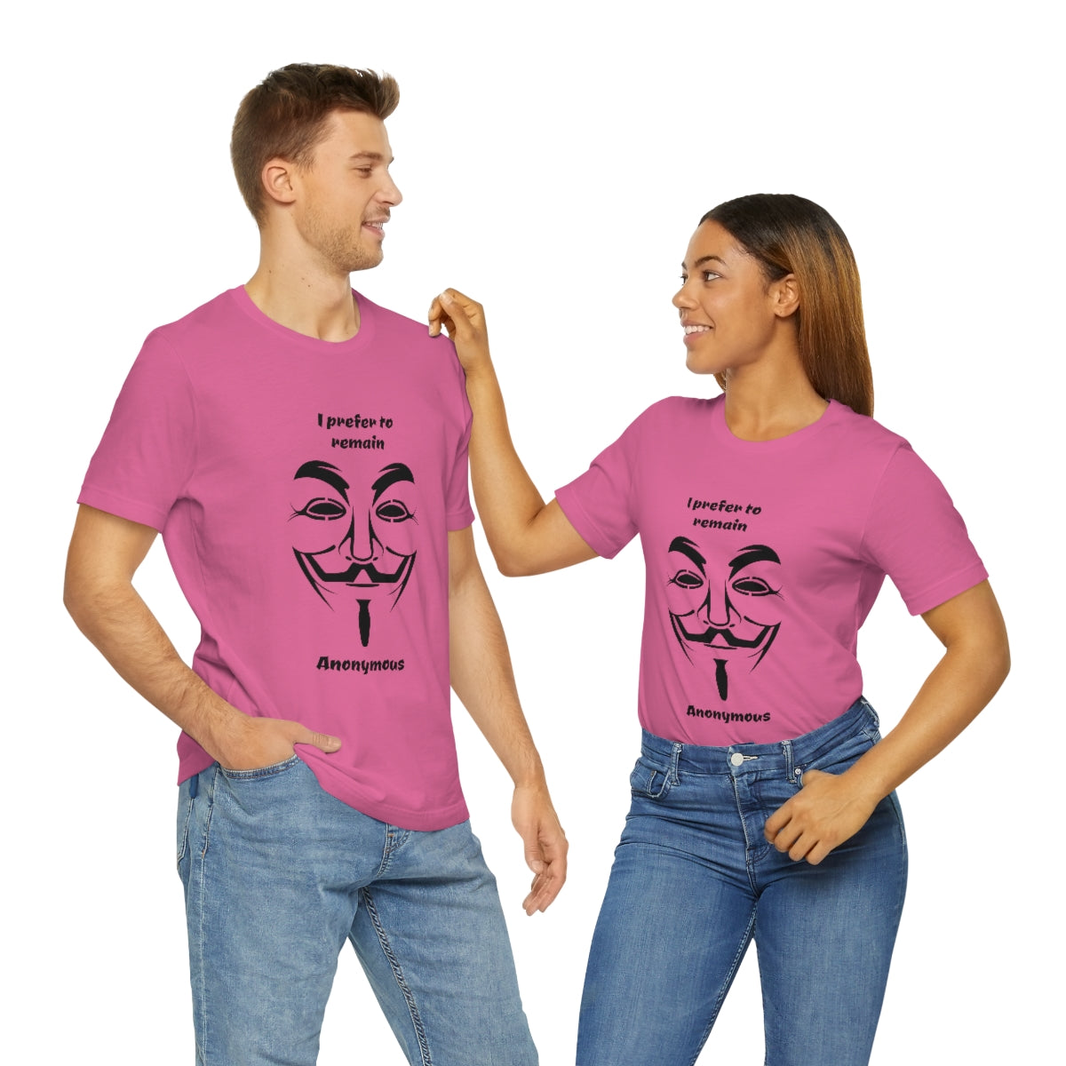 I prefer to remain Anonymous - Funny Unisex Short Sleeve Tee