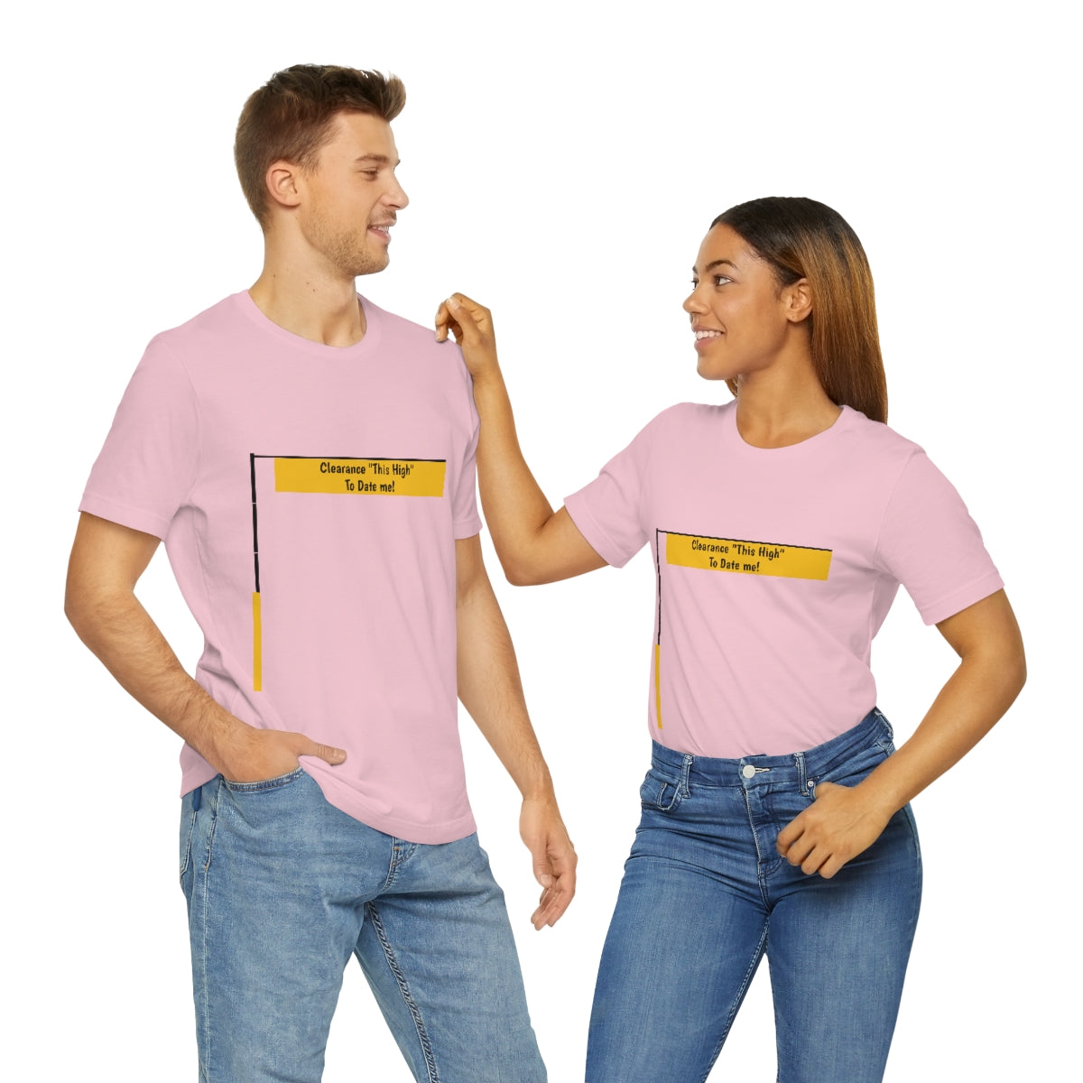 Funny - Clearance Must be "This High" to Date me - Unisex Short Sleeve Tee