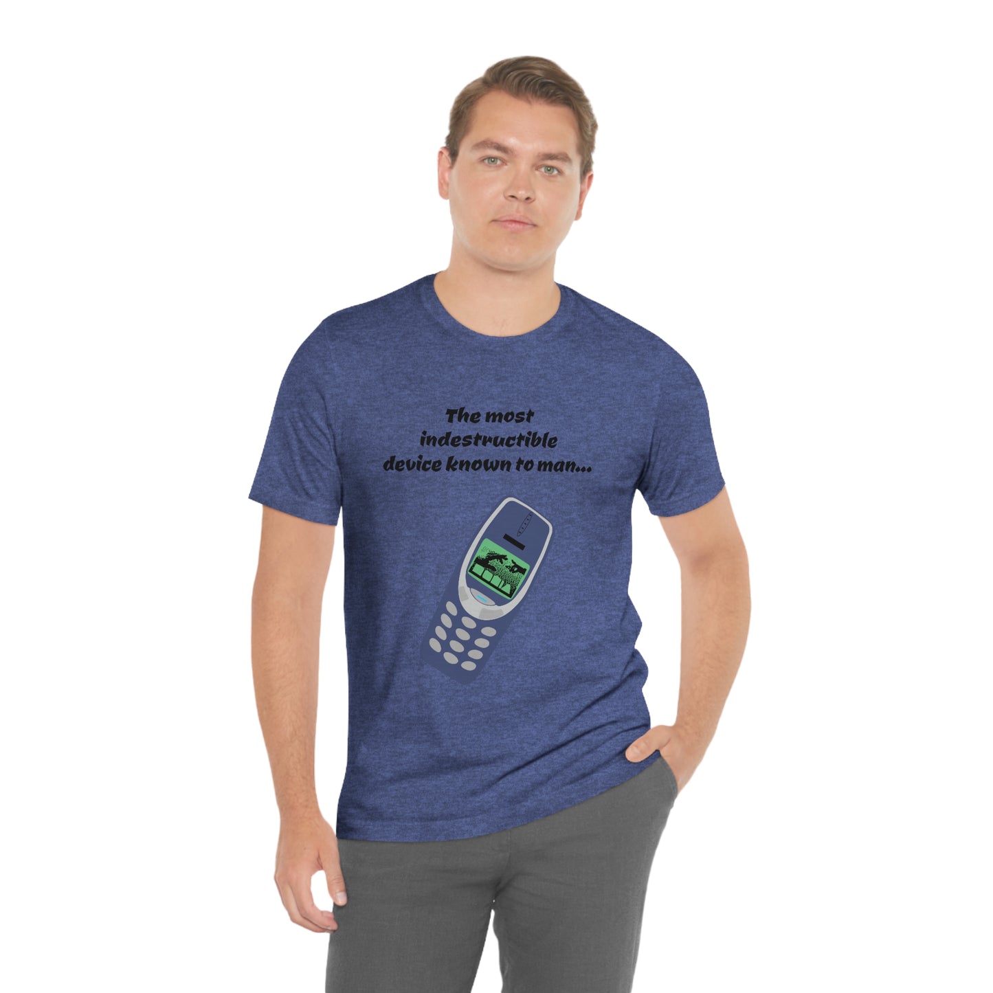 The most indestructible device known to man - Funny Tech - Unisex Short Sleeve Tee - CrazyTomTShirts